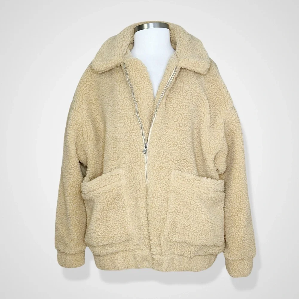 I.AM.GIA. Pixie Oversized Sherpa Teddy Coat - Camel - Picture 3 of 15